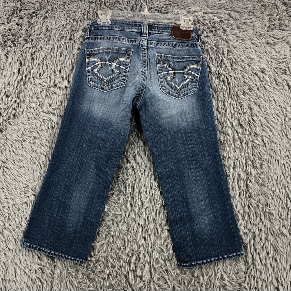 Big Star Capri Jeans Casey K Womens 28 Low Rise Fit Distressed Denim